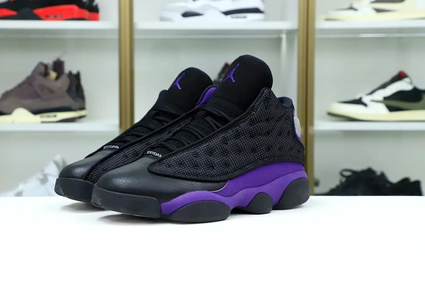 13 JORDAN JORDAN Kimikick AIR 'COURT RETRO AIR PURPLE' 0326
